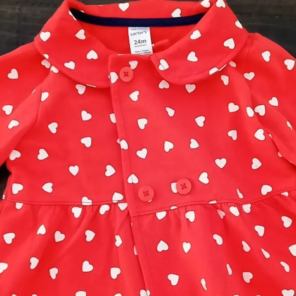 Carter's 24 months heart little girls coat